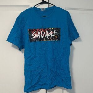 Salvage Teal Graphic Tee for Men